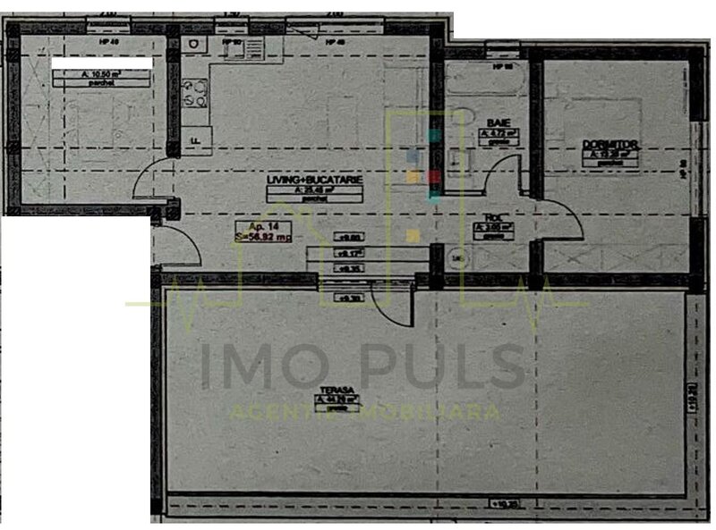Timisoara 3 Camere. Terasa 45 mp. Braytim. Penthouse